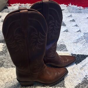 Tecovas Rich Brown Heeled Boots